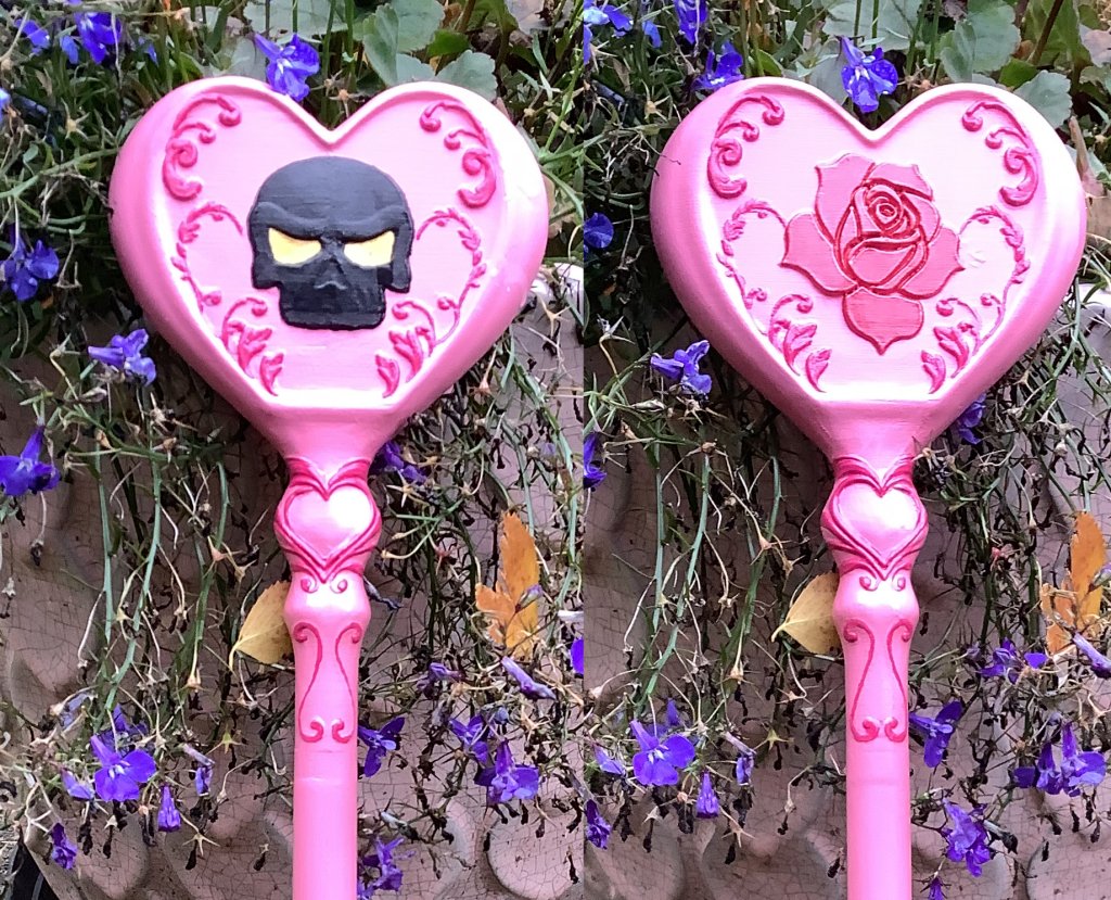 Skull'n Rose Staff, 50 cm